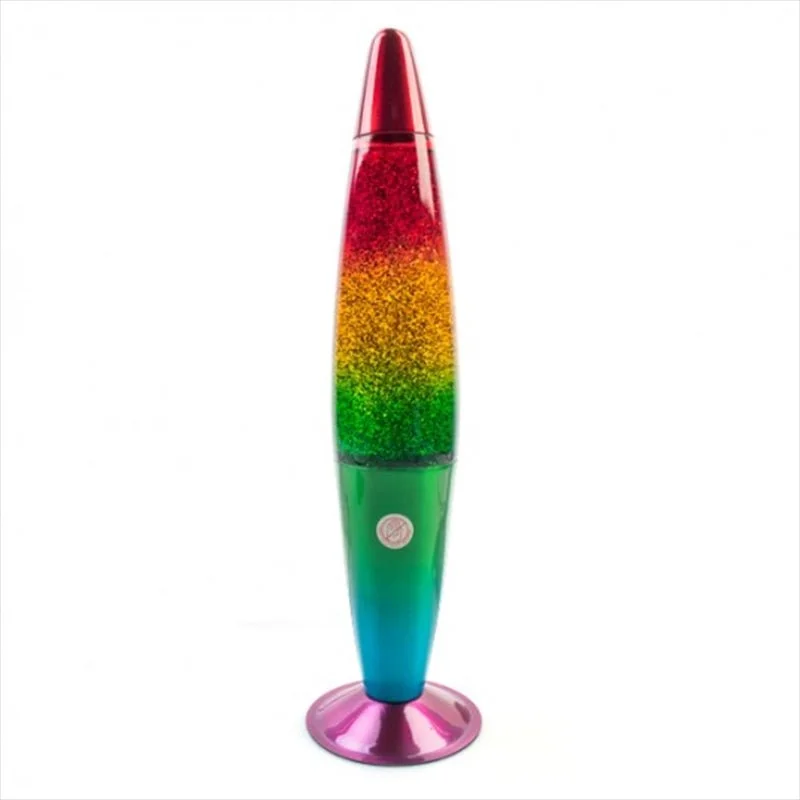 Wireless Lava Lamps for Cord - Free PlacementRainbow Glitter Lamp