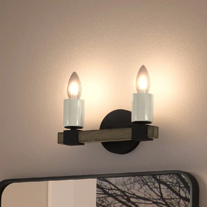 Corrosion - Resistant Industrial Lighting for Coastal FactoriesUEX2056 Modern Farmhouse Bath Light 6''H x 12''W, Matte Black Finish, Greenville Collection Corrosion - Resistant Industrial Lighting for Coastal FactoriesUEX2056 Modern Farmhouse Bath Light 6''H x 12''W, Matte Black Finish, Greenville Collection