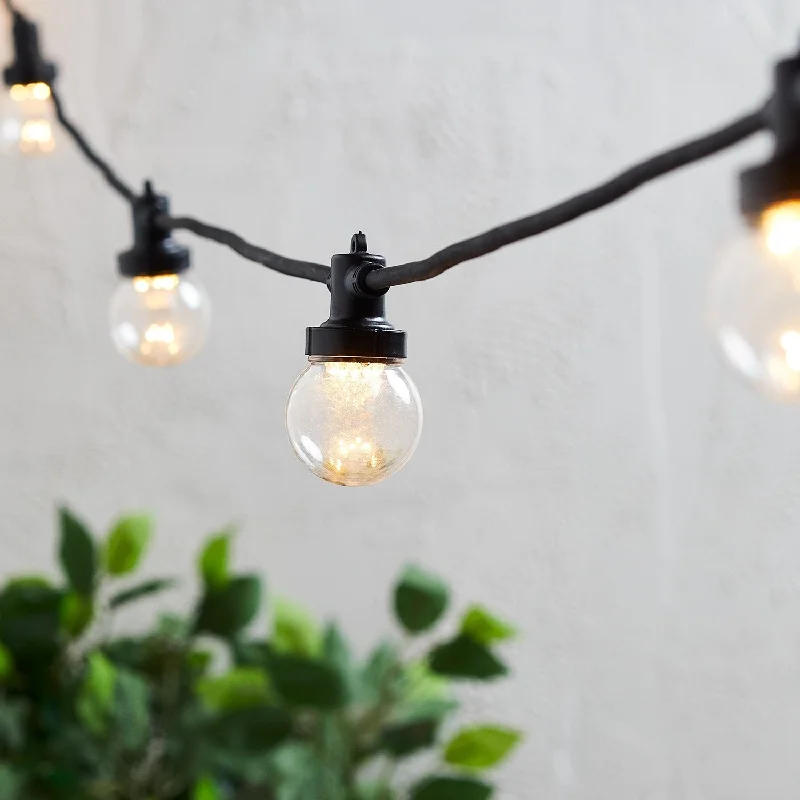 String Lights with Edison Bulbs for Rustic AmbiancePro Connect 5m 10 Warm White Connectable Festoon Lights Clear Cap Black Cable String Lights with Edison Bulbs for Rustic AmbiancePro Connect 5m 10 Warm White Connectable Festoon Lights Clear Cap Black Cable