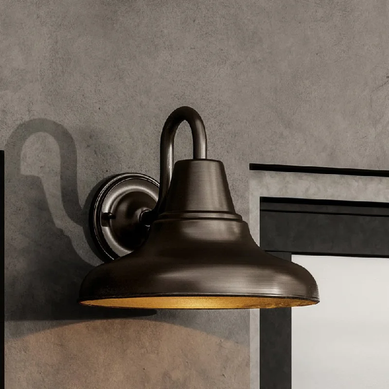 Shock - Resistant Industrial Lighting for Vibrating Machinery AreasUHP1361 Industrial Outdoor Wall Sconce 10.5''H x 12''W, Olde Bronze Finish, Pittsburgh Collection Shock - Resistant Industrial Lighting for Vibrating Machinery AreasUHP1361 Industrial Outdoor Wall Sconce 10.5''H x 12''W, Olde Bronze Finish, Pittsburgh Collection