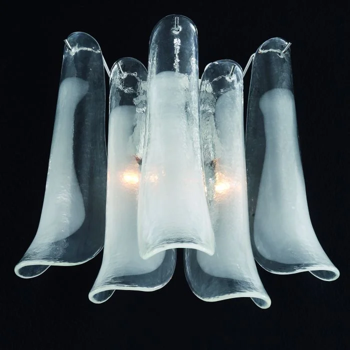 ceramic wall lamps with hand - painted designs for an artistic touchMurano Glass Petali Wall Light