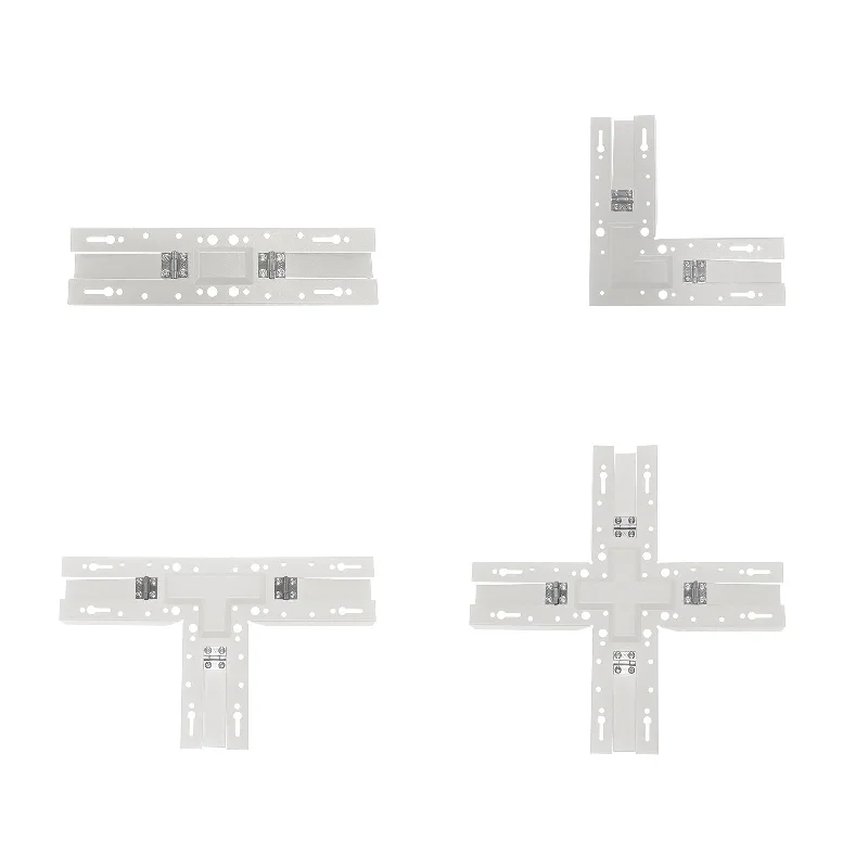 String Lights for Seasonal Decorations (Spring, Fall, etc.)Malibu Linking Brackets for LightStream™ 2/4/8 ft. Suspended LED Linear Light - I, L, T, X Shapes, Black/White Finish