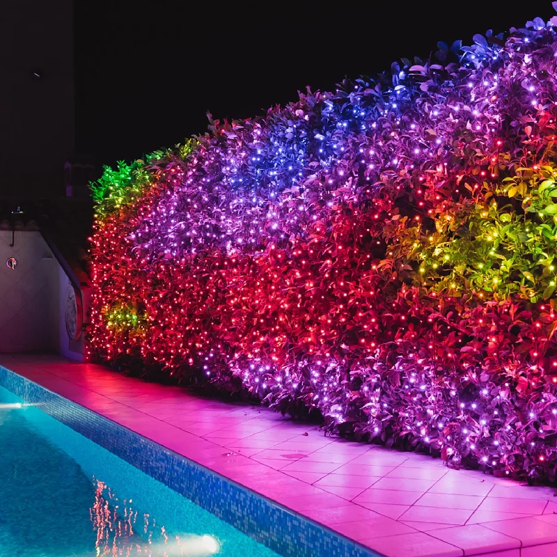 String Lights with Multicolored Bulbs for Festive Occasions2.1m 210 LED Twinkly Smart App Controlled Curtain Light Special Edition