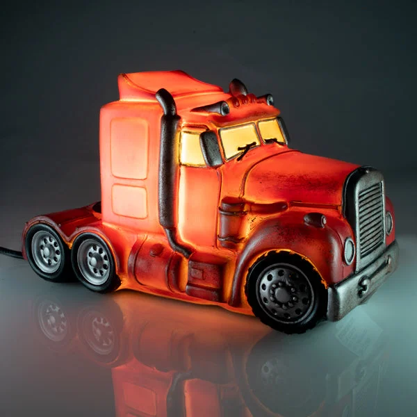 Lava Lamps for Coffee Shops to Create a Cozy VibeRed Metal Look Truck Table Lamp