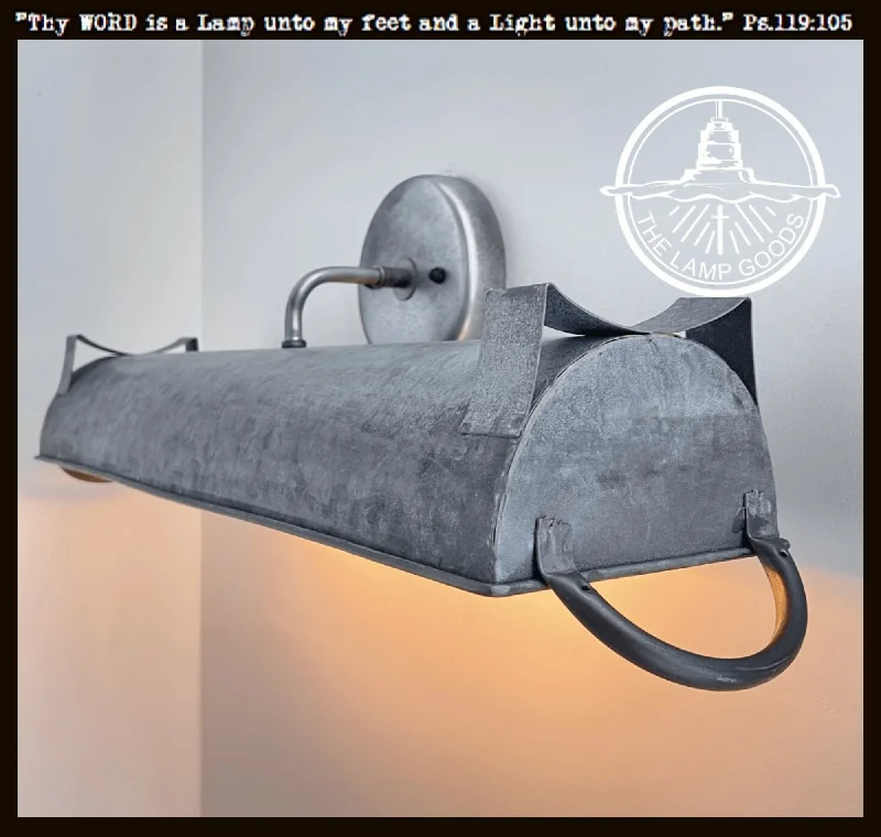 Industrial Lighting for Electronics ManufacturingGalvanized Metal 22" & 28" Farmhouse Dome Wall Vanity Bathroom Light Fixture Industrial Lighting for Electronics ManufacturingGalvanized Metal 22" & 28" Farmhouse Dome Wall Vanity Bathroom Light Fixture