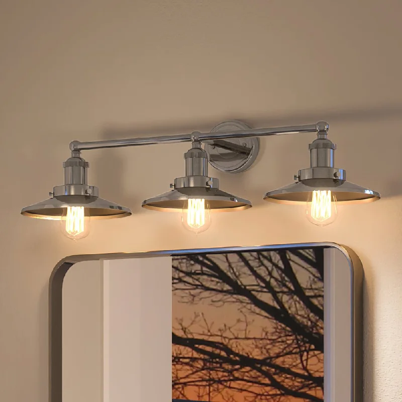 Durable Industrial Lighting for Harsh EnvironmentsUEX2446 New Traditional Bath Light 8''H x 28''W, Satin Nickel Finish, Sanford Collection Durable Industrial Lighting for Harsh EnvironmentsUEX2446 New Traditional Bath Light 8''H x 28''W, Satin Nickel Finish, Sanford Collection
