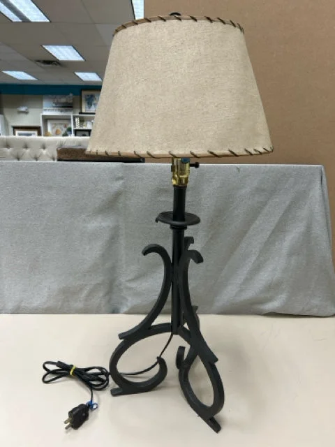 Lava Lamps for Bubble Tea Shops to Attract CustomersGREY IRON LAMP W/PAPER SHADE