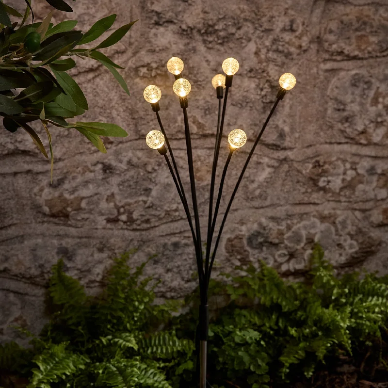 Waterproof String Lights for Patio DecorPacific Wavy Bubble Solar Stake Light