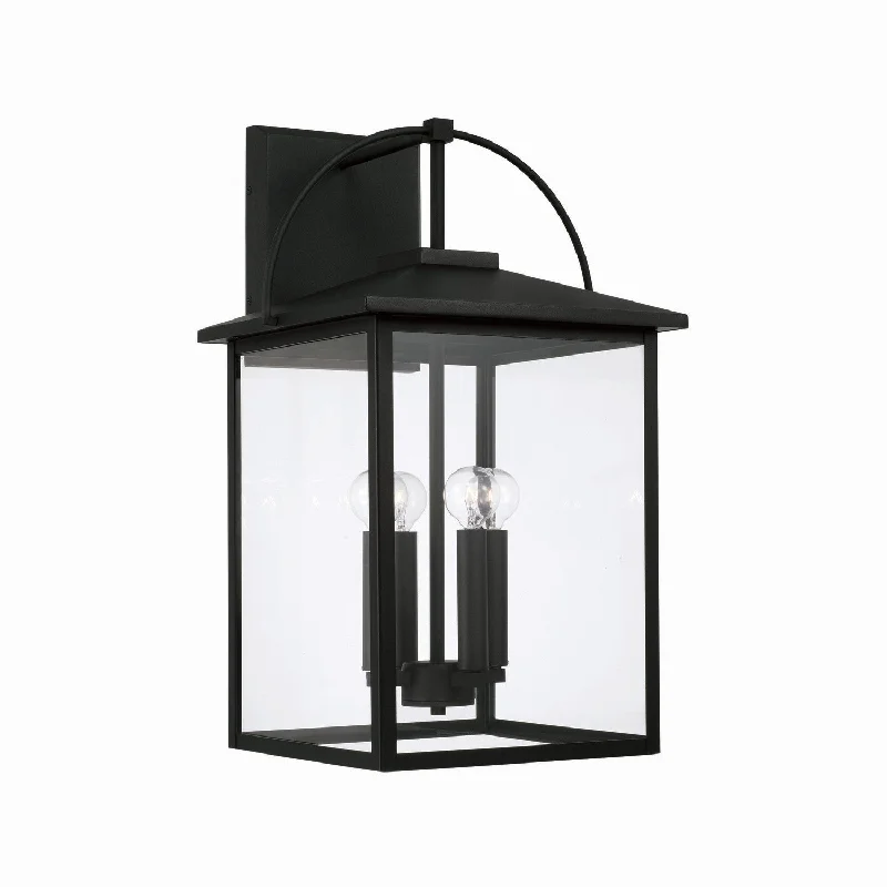 asian - inspired wall lamps with bamboo or paper shades for a zen - like Bryson 4-Light Outdoor Wall Lantern