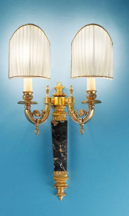 coastal style wall lamps with nautical elements for beachfront homesAntique French Gold Wall Light