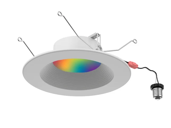Recessed lights for closets to make finding items easier6 Inch LED RGB+W Smart Round Downlight Retrofit, 12W, CCT Selectable, 120V Recessed lights for closets to make finding items easier6 Inch LED RGB+W Smart Round Downlight Retrofit, 12W, CCT Selectable, 120V