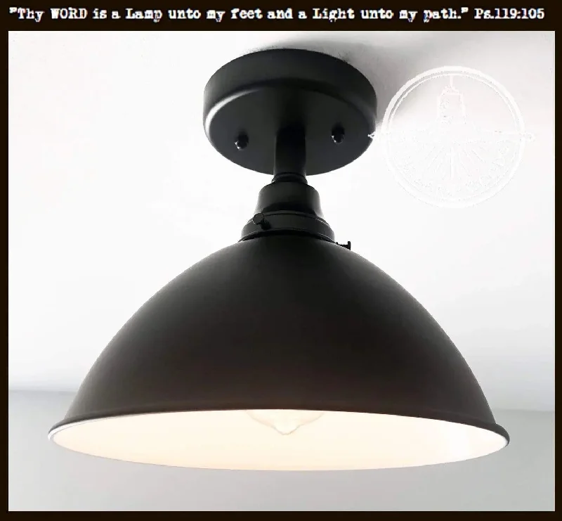 Industrial Lighting with High CRI (Color Rendering Index) for True Color PerceptionLarge Black Enamel Farmhouse Ceiling Light Industrial Lighting with High CRI (Color Rendering Index) for True Color PerceptionLarge Black Enamel Farmhouse Ceiling Light
