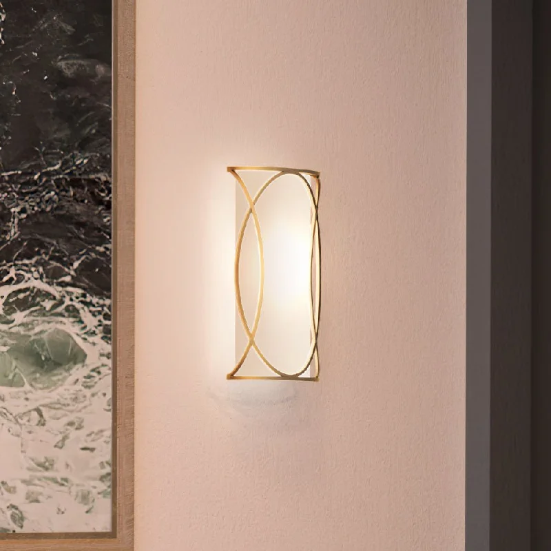 Durable Industrial Lighting for Harsh EnvironmentsUEX2033 Cosmopolitan Wall Sconce 15''H x 9''W, Matte Gold Finish, Corvallis Collection Durable Industrial Lighting for Harsh EnvironmentsUEX2033 Cosmopolitan Wall Sconce 15''H x 9''W, Matte Gold Finish, Corvallis Collection