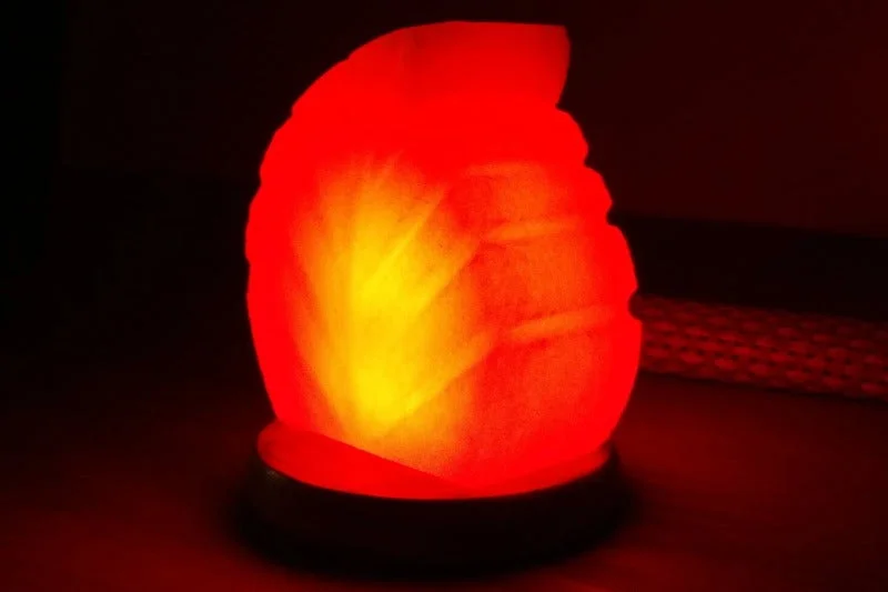 Salt Lamps for Spa - Inspired Bathroom DecorLeaf Shaped Salt Lamp