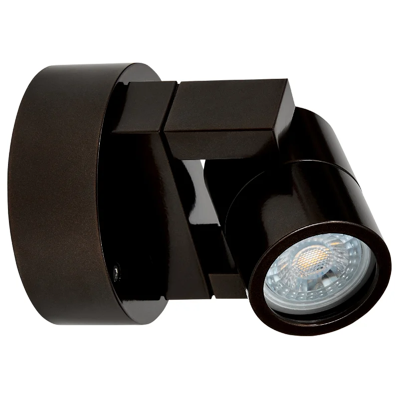Low - voltage recessed lights for safety in children's roomsOutdoor Adjustable LED Spotlight 5W, 120V, Bronze Finish, KO Collection Low - voltage recessed lights for safety in children's roomsOutdoor Adjustable LED Spotlight 5W, 120V, Bronze Finish, KO Collection