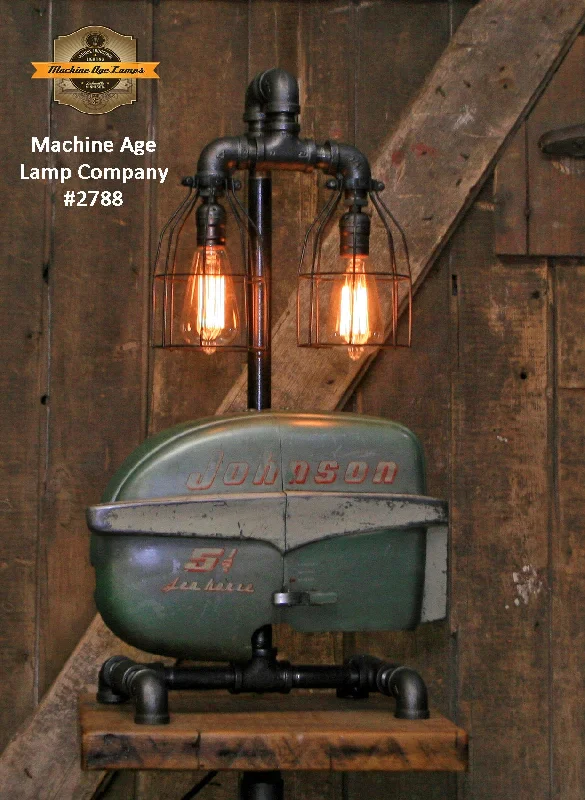 Industrial Lighting with High CRI (Color Rendering Index) for True Color PerceptionSteampunk Industrial / Boat Motor / Johnson / Nautical / Marine / Cabin / Lamp #2788 Industrial Lighting with High CRI (Color Rendering Index) for True Color PerceptionSteampunk Industrial / Boat Motor / Johnson / Nautical / Marine / Cabin / Lamp #2788