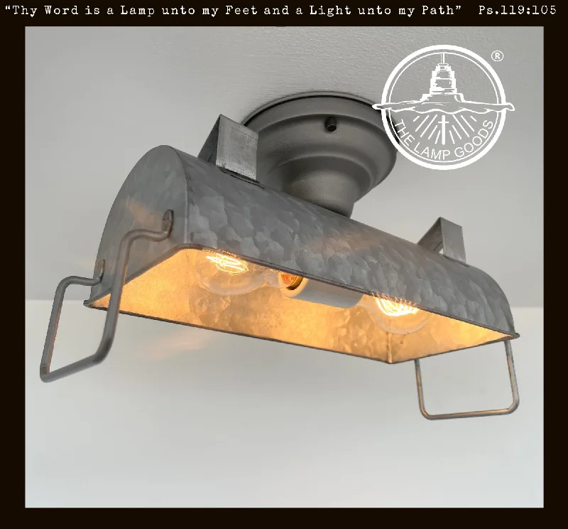 Industrial Lighting for Printing Press FacilitiesINDUSTRIAL GALVANIZED Ceiling Light Fixture Industrial Lighting for Printing Press FacilitiesINDUSTRIAL GALVANIZED Ceiling Light Fixture