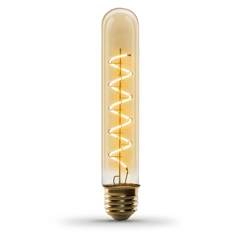 Frosted glass Edison light bulbs4.5W (25W Replacement) T10 E26 Dimmable Spiral Filament Amber Glass Vintage Edison LED Light Bulb, Warm Light Frosted glass Edison light bulbs4.5W (25W Replacement) T10 E26 Dimmable Spiral Filament Amber Glass Vintage Edison LED Light Bulb, Warm Light