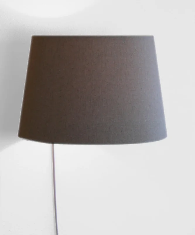 gothic style wall lamps with dark finishes for a mysterious libraryFloating Shade Plug-In Wall Light Sand Linen 13x16x11 gothic style wall lamps with dark finishes for a mysterious libraryFloating Shade Plug-In Wall Light Sand Linen 13x16x11