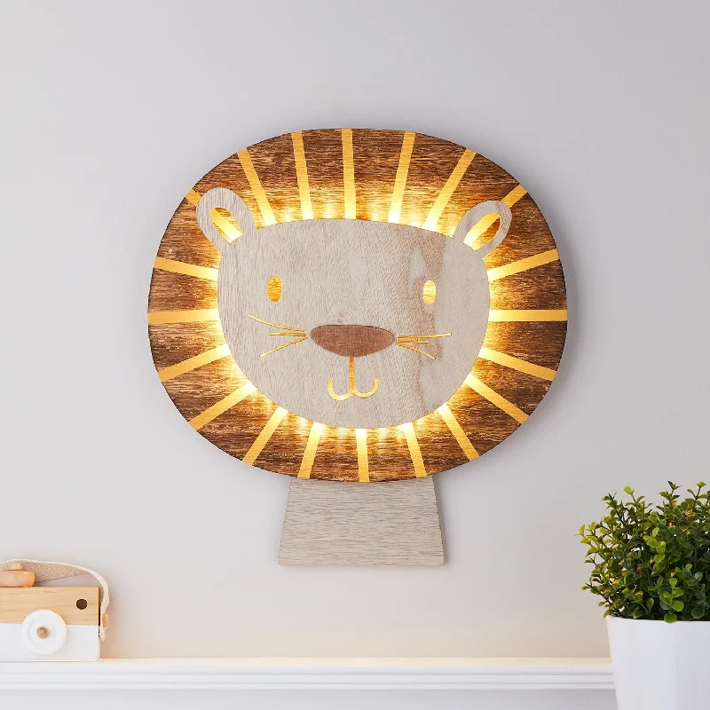 String Lights for Camping TripsLion Children's Wall Light