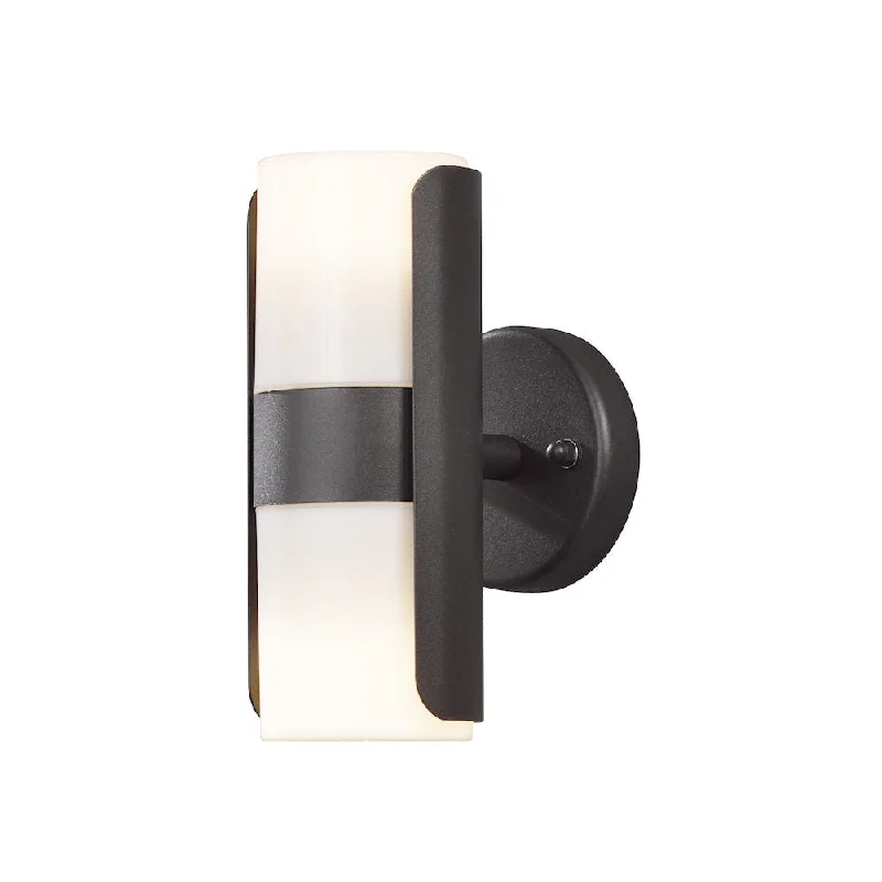 coastal style wall lamps with nautical elements for beachfront homesModena Double Wall Light Black GU10 IP54