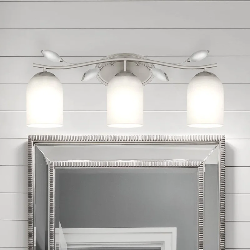 Industrial Emergency Lighting for Safety in FactoriesUQL5941 Glam Indoor Bath Light, 9.25''H x 24''W x 6.5''D, Brushed Nickel Finish, Hadley Collection Industrial Emergency Lighting for Safety in FactoriesUQL5941 Glam Indoor Bath Light, 9.25''H x 24''W x 6.5''D, Brushed Nickel Finish, Hadley Collection