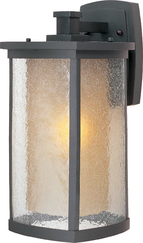 rustic farmhouse wall lamps with wooden accents for cozy bedroomsBungalow 1-Light Wall Lantern