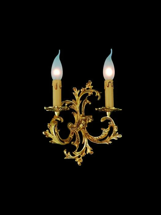 glass wall lamps with frosted glass for soft, diffused light2 Light Wall Light