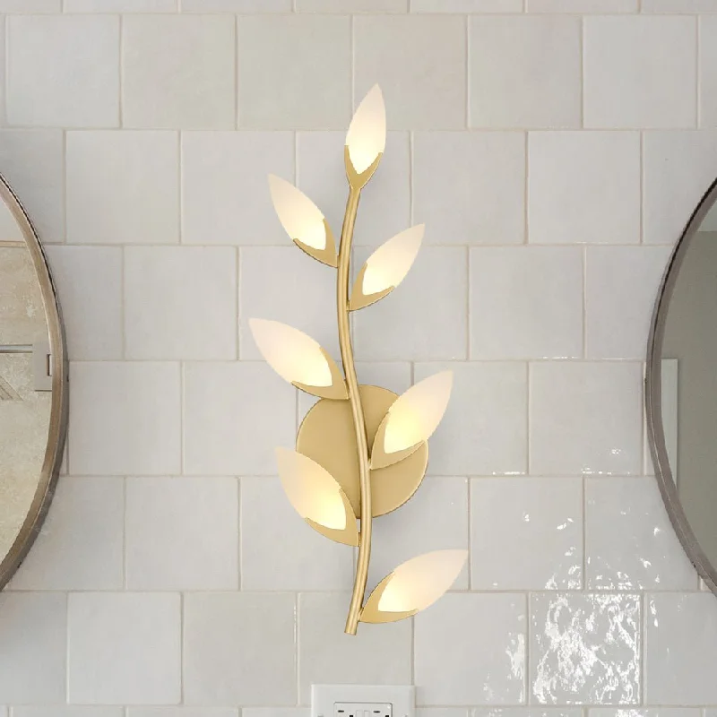 Durable Industrial Lighting for Harsh EnvironmentsUQL5371 Glam Indoor Wall Sconce, 20.5''H x 8.75''W x 2.5''D, Soft Gold Finish, Tallinn Collection Durable Industrial Lighting for Harsh EnvironmentsUQL5371 Glam Indoor Wall Sconce, 20.5''H x 8.75''W x 2.5''D, Soft Gold Finish, Tallinn Collection