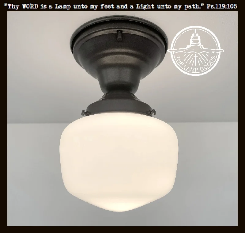 Industrial Emergency Lighting for Safety in FactoriesSimple Schoolhouse CEILING LIGHT Fixture of Milk Glass Industrial Emergency Lighting for Safety in FactoriesSimple Schoolhouse CEILING LIGHT Fixture of Milk Glass