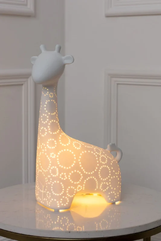 Salt Lamps for Spa - Inspired Bathroom DecorGiraffe Shaped Ceramic Table Lamp