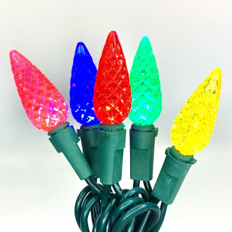 String Lights for Porch LightingC6 LED 50 ct. String Lights Multi-Colored