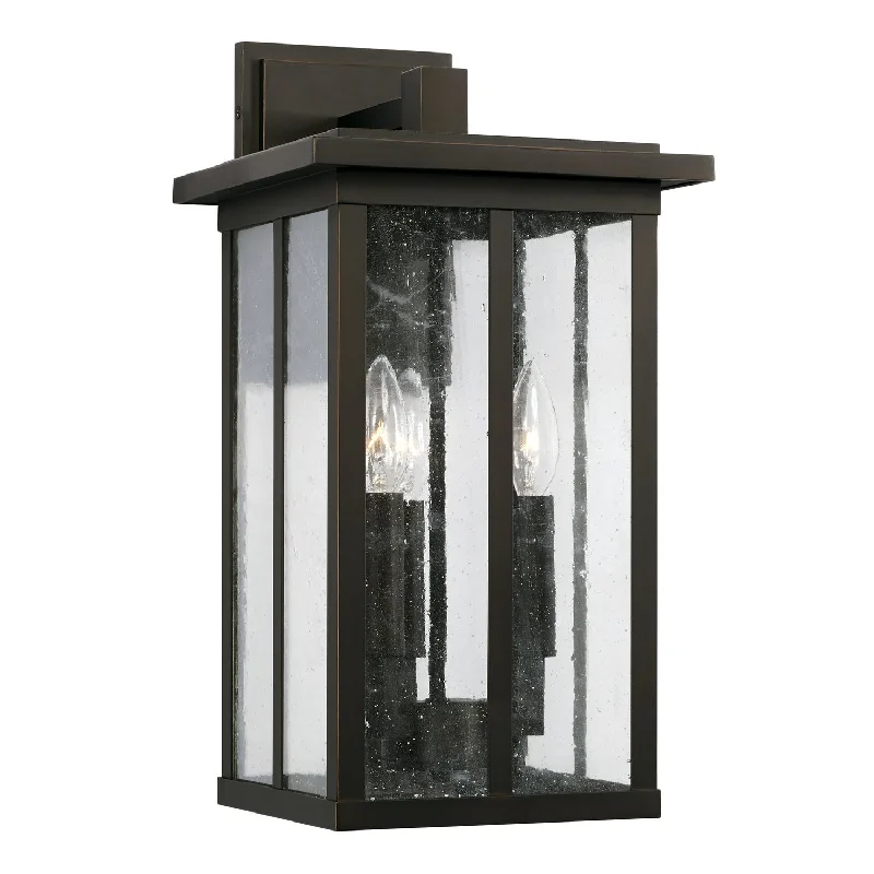 Color - changing recessed lights for a fun, dynamic atmosphereBarrett 3-Light Outdoor Wall Lantern in Oiled Bronze Color - changing recessed lights for a fun, dynamic atmosphereBarrett 3-Light Outdoor Wall Lantern in Oiled Bronze