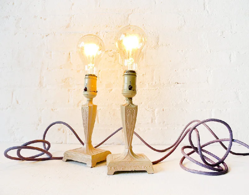 Lava Lamps for Ice Cream Parlors to Make it More Fun30% SALE Antique Lighting Pair of 1920's Pale Pink Candlestick Lamps with Grey Textile Cord Lava Lamps for Ice Cream Parlors to Make it More Fun30% SALE Antique Lighting Pair of 1920's Pale Pink Candlestick Lamps with Grey Textile Cord