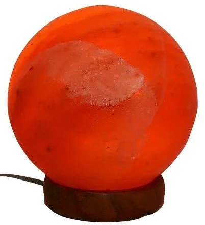 Hand - Carved Himalayan Salt Lamps for Home DecorSalt Lamp Sphere Orange 10cm
