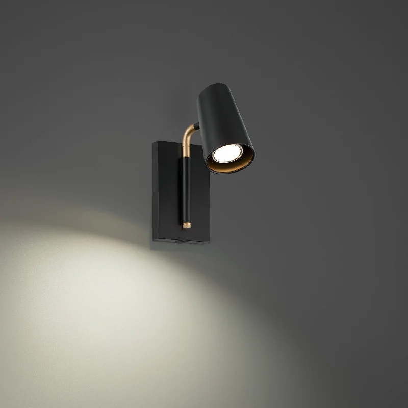 Recessed lights for home offices to increase productivityStylus LED Task & Reading Bed Light in Black & Gold Recessed lights for home offices to increase productivityStylus LED Task & Reading Bed Light in Black & Gold
