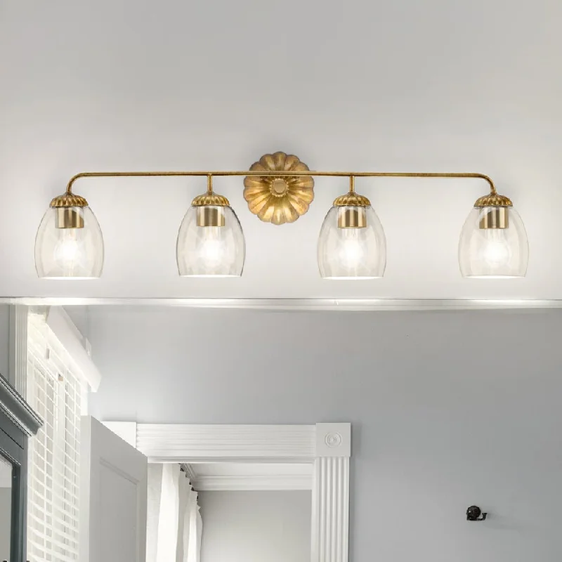 Industrial Ceiling - Mounted Lighting for Assembly PlantsUHP5067 French Country Indoor Bath Light, 8-1/2''H x 6-5/8"W x 33-5/8''D, Gold Ombre Finish, Darmstadt Collection Industrial Ceiling - Mounted Lighting for Assembly PlantsUHP5067 French Country Indoor Bath Light, 8-1/2''H x 6-5/8"W x 33-5/8''D, Gold Ombre Finish, Darmstadt Collection