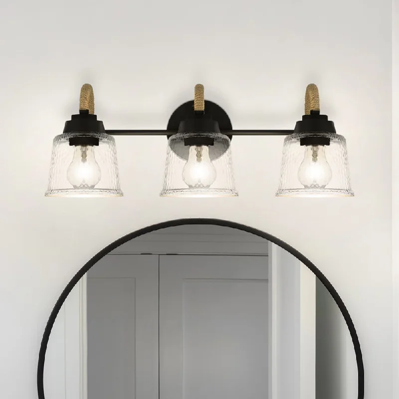 Dust - Resistant Industrial Lighting for Dirty WorkspacesUQL5881 Coastal Indoor Bath Light, 8.25''H x 22.5''W x 7.75''D, Matte Black Finish, Leyton Collection