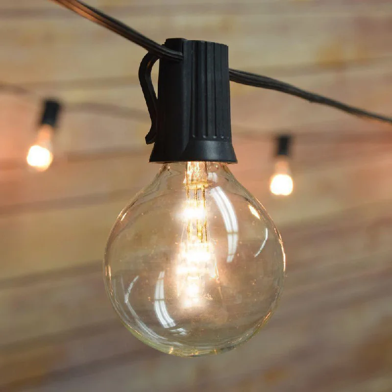 Fairy String Lights for Bedroom Decor28 FT Shatterproof Light Bulb LED Outdoor Patio String Light Set, 25 Socket E12 C7 Base, Black Cord Fairy String Lights for Bedroom Decor28 FT Shatterproof Light Bulb LED Outdoor Patio String Light Set, 25 Socket E12 C7 Base, Black Cord