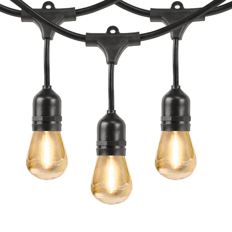 String Lights for Wedding Receptions48 ft. 24W Soft White (2200K) S14 Shape (E26 Base) LED String Light Set String Lights for Wedding Receptions48 ft. 24W Soft White (2200K) S14 Shape (E26 Base) LED String Light Set