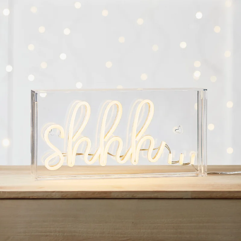 Fairy String Lights for Bedroom DecorShhh Neon Wall Light