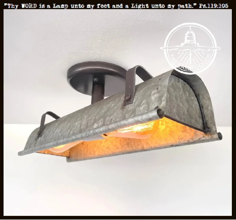 High - Bay LED Industrial Lighting for WarehousesGalvanized Metal Ceiling Light