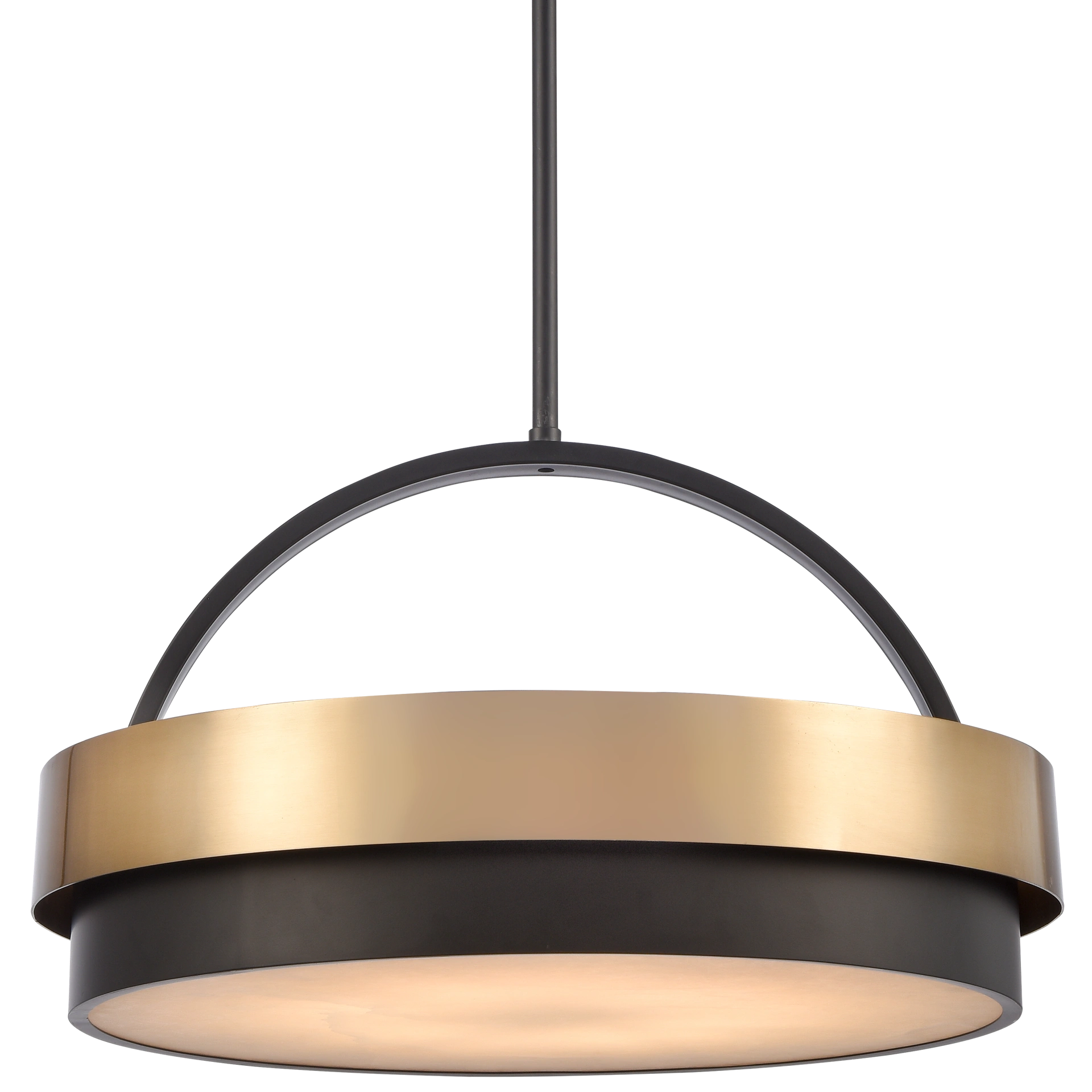 Coburg 4Lt/6Lt Dual Mount Pendant - Brass Finish