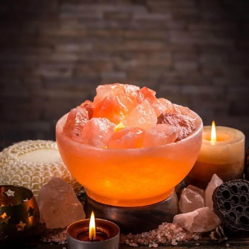 Himalayan Salt Lamps for Bedroom AmbianceFire Bowl Himalayan Salt Lamp