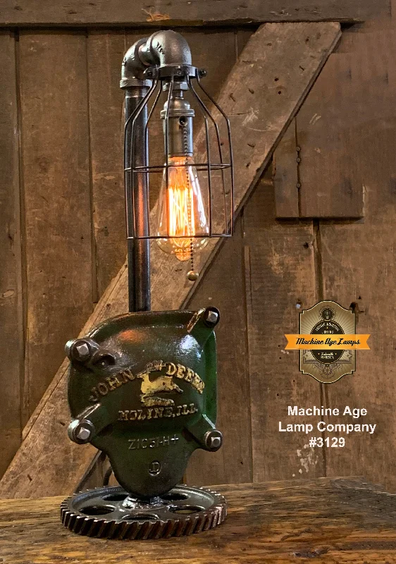 Industrial Lighting for Electronics ManufacturingSteampunk Industrial / John Deere Gear Case Cover / Gear / Farm / Lamp #3129 sold Industrial Lighting for Electronics ManufacturingSteampunk Industrial / John Deere Gear Case Cover / Gear / Farm / Lamp #3129 sold
