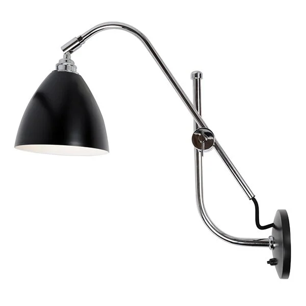 gothic style wall lamps with dark finishes for a mysterious libraryTask Wall Light - Black