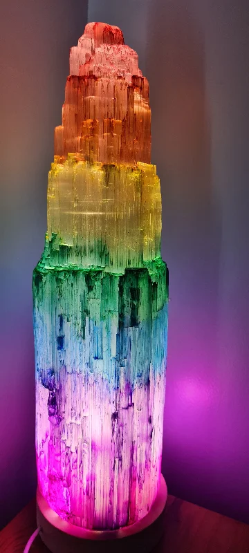 Lava Lamps for Catering Companies' Event DisplaysSale💥CHAKRA SELENITE CRYSTAL LAMP 35cm-2 lighting options Lava Lamps for Catering Companies' Event DisplaysSale💥CHAKRA SELENITE CRYSTAL LAMP 35cm-2 lighting options