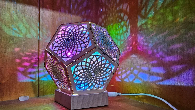 Gothic - Themed Lava Lamps for Dark and Mysterious SpacesSTARRY LED LAMP (hexagon)