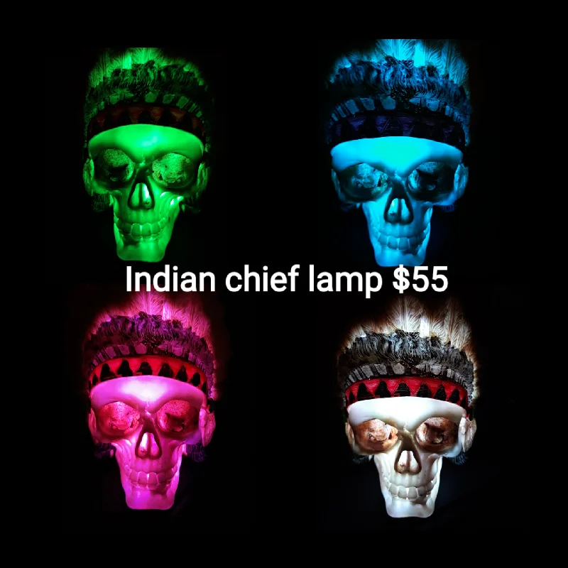 Music - Synchronized Lava Lamps for Dynamic Visual EffectsSale💥UNIQUE INDIAN CHIEF COLOUR CHANGING SKULL LAMPS Music - Synchronized Lava Lamps for Dynamic Visual EffectsSale💥UNIQUE INDIAN CHIEF COLOUR CHANGING SKULL LAMPS