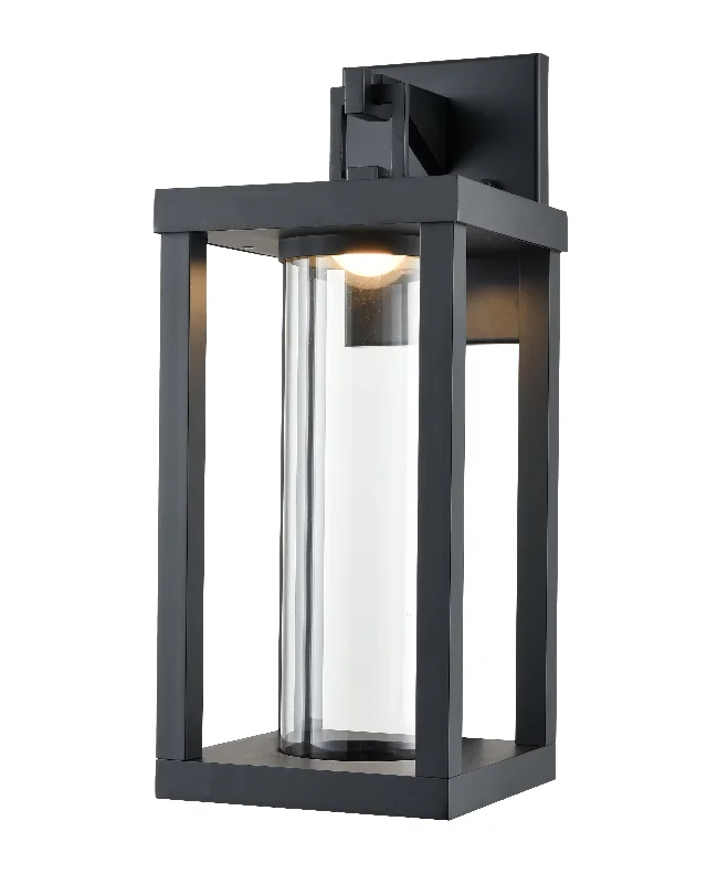 Dimmable Industrial Lighting for Ambiance ControlDumont LED Wall Sconce - Powder Coated Black - Clear Glass - 11W Integrated LED Module - 450 Lm - 3000K Warm White Dimmable Industrial Lighting for Ambiance ControlDumont LED Wall Sconce - Powder Coated Black - Clear Glass - 11W Integrated LED Module - 450 Lm - 3000K Warm White